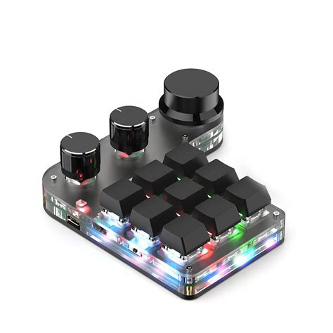 buy sanpyl  handed programmable mechanical keyboard  keys  knobs