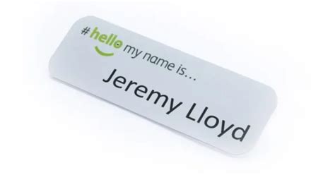 Plastic Badges - #hellomynameis