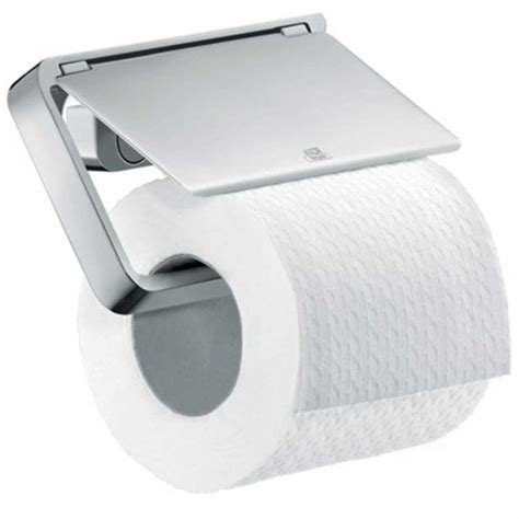 Axor Universal Accessories Chrome Toilet Roll Holder With Cover