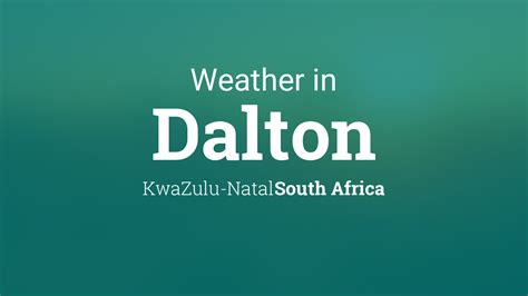 Weather for Dalton, South Africa