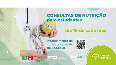 Consultas de nutrição gratuitas para estudantes do IPVC Escola