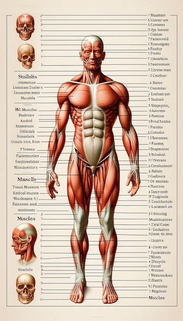 Un Diagramme D Un Corps Humain Avec Les Mots Muscles Et L Anatomie