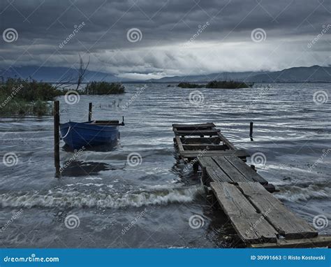 Fishing Boat In The Morning Stock Image Image Of Boat Windy