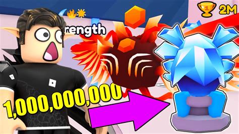 I Spent 1 Billion Wins In Arm Wrestle Simulator Roblox Strongest Pet