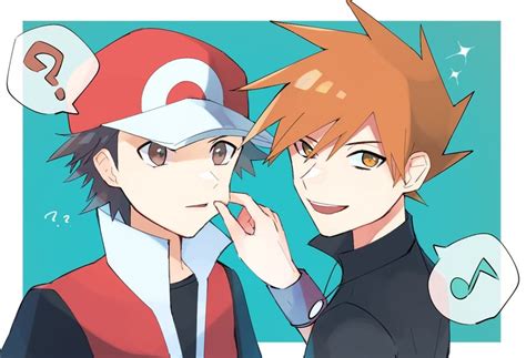 Red And Blue Oak Pokemon And 2 More Drawn By Norisukep Danbooru