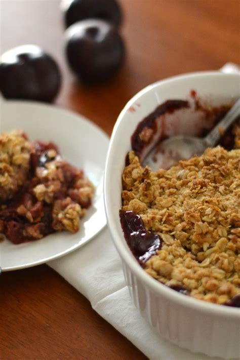 Easy Oatmeal Plum Crisp Recipe The Lavender Homefront