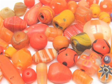 Vintage Venetian Glass And Ceramic Beads