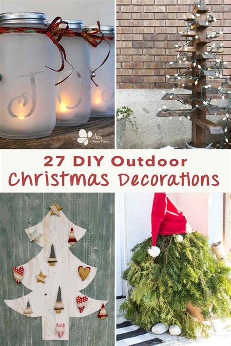 27 Unique DIY Outdoor Christmas Ornaments & Decorations! - Artsy Pretty ...