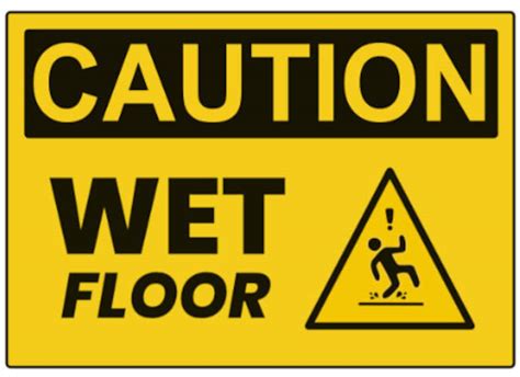 Wet Floor Warning Caution Danger Sign Self Adhesive Sticker Etsy Uk