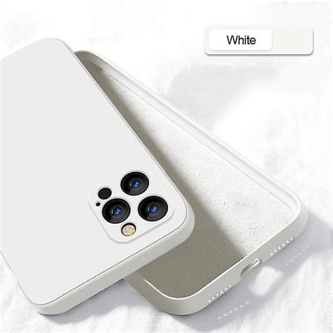 Novo Iphone Pro Max Liquid Silicone Luxury Case White No Shoptime