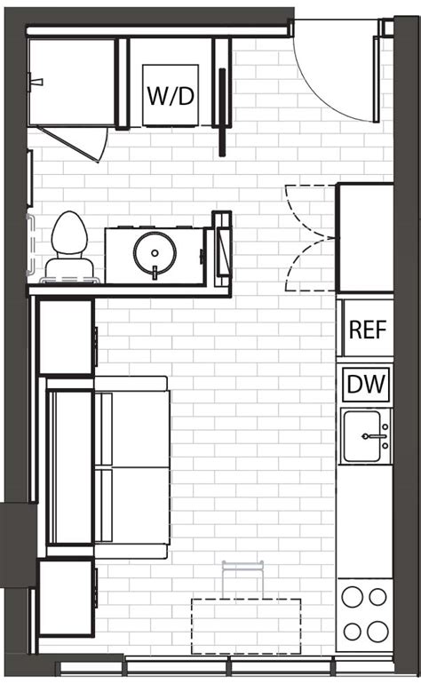 Small Apartment Floor Plans One Bedroom Floor Roma