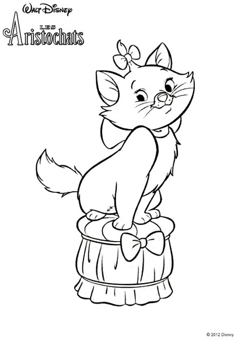 Coloriage Disney Les Aristochats Marie