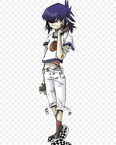 2 D Noodle Gorillaz Dare PNG 281x1023px Watercolor Cartoon Flower