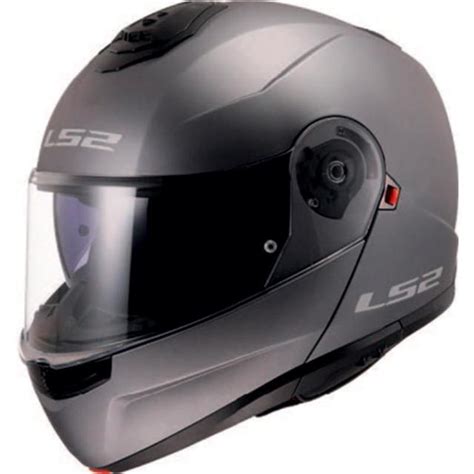 Casque FF908 STROBE II SOLID LS2 Titanium Mat MAXXESS FR Casque