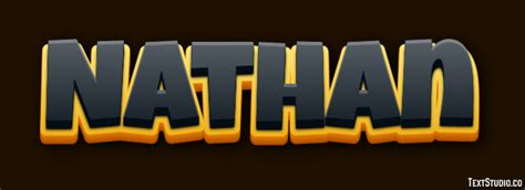 Nathan Text Effect And Logo Design Name