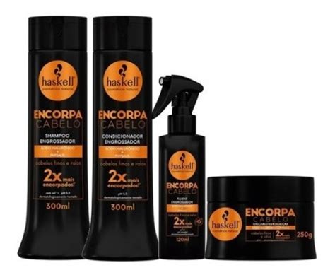 Haskell Encorpa Cabelo Engrossador Kit C Completo Ml Frete Gr Tis