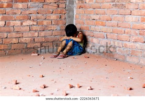 Boy Sitting Alone Sad Fear Feeling Stock Photo 2226363671 | Shutterstock