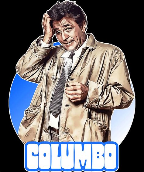 Retro Columbo Detective Tv Show Fan Art Poster Painting By Russell