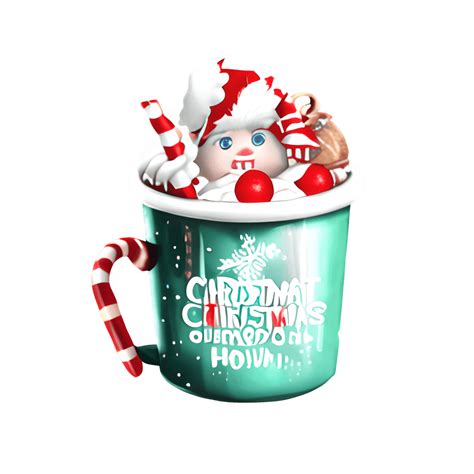 Cute and Adorable Christmas Hot Cocoa Mugs · Creative Fabrica