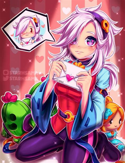 Colette Brawl Stars Fanart Dibujos Animados Bonitos Personajes De Anime Dibujos