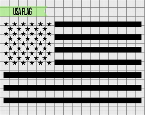 American Flag Svg for Cricut and Silhouette, USA Flag Cut File ...