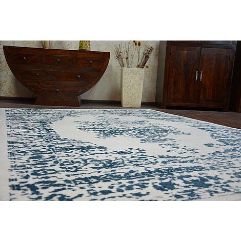 Alfombra acrílica MANYAS 0917 gris azul blue 160x230 cm