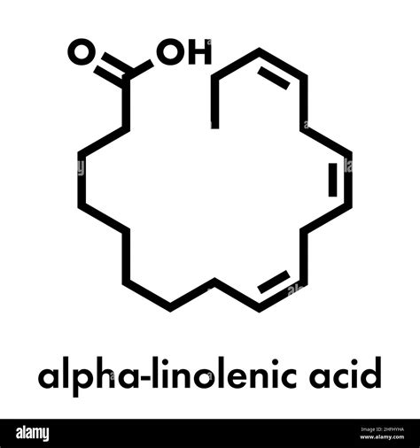 Alpha Linolenic Acid Ala Molecule Essential Hi Res Stock Photography