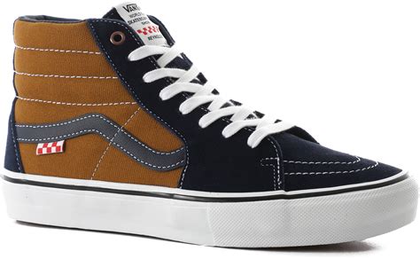 Vans Skate Sk8-Hi Shoes - (andrew reynolds) navy/golden brown | Tactics