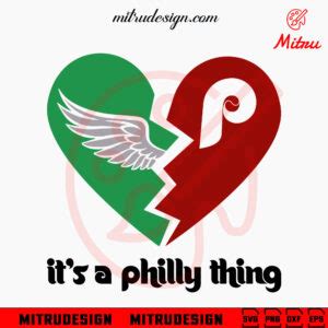 It S A Philly Thing SVG Eagles Phillies Broken Heart SVG Cute