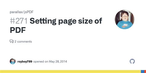 Setting Page Size Of Pdf · Issue 271 · Parallax Jspdf · Github