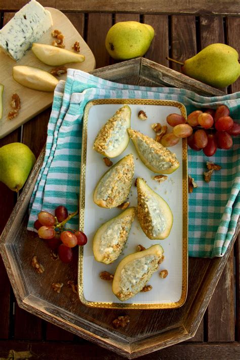 Pears And Blue Cheese Appetizer Happy Kitchen Rocks