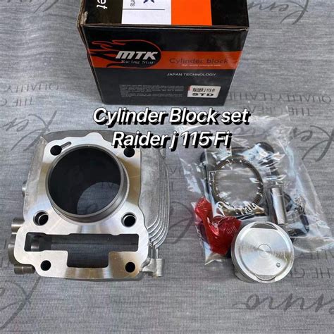 Mtk Cylinder Block Set For Raider J Fi Standard Size Shopee