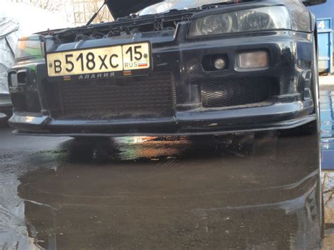 Сплиттер передний. — Nissan Skyline (R34), 2,5 л, 1998 года | тюнинг ...