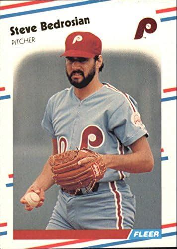 Amazon 1988 Fleer Glossy 298 Steve Bedrosian MLB Baseball Trading