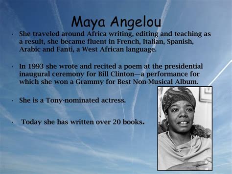 Ppt Maya Angelou Powerpoint Presentation Free Download Id 1041628