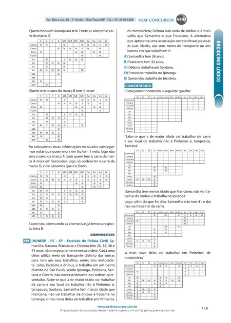 Apostila Raciocínio Lógico para Concursos Públicos NEAF