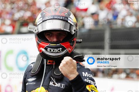 Max Verstappen Red Bull Racing Rb14 Celebrates In Parc Ferme After Winning The Race Mexican