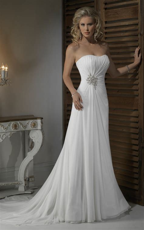 Best Chiffon Strapless Wedding Dress Check It Out Now Usawedding1