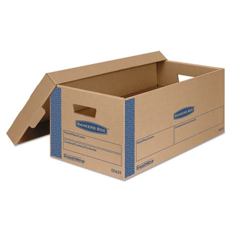 Smoothmove Prime Moving Storage Boxes Lift Off Lid Half Slotted