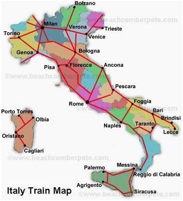 Eurail Map Of Italy