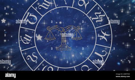 composition  libra star sign symbol  spinning zodiac wheel