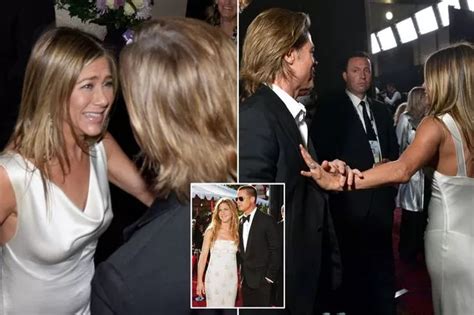 Exes Jennifer Aniston And Brad Pitt Flirt As They Act Out Steamy Sex Scene Together Daily Star