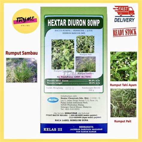 G Hextar Diuron Campuran Racun Sambau Herbicide Stubborn Weed