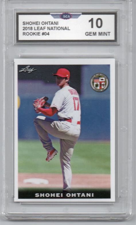 Leaf National Shohei Ohtani Rookie Baseball Card Anaheim