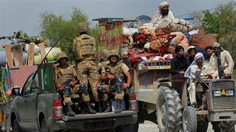 Pakistan Army Waziristan Offensive 350000 Displaced Bbc News