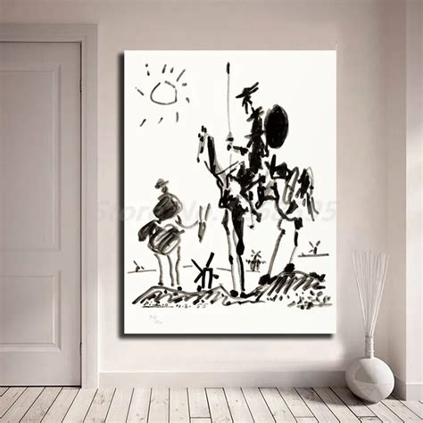 P Ster De Arte De Pared Hd De Don Quijote De Pablo Picasso Impresi N