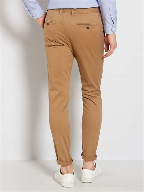 Pantalon Chino Skinny Beige Kiabi