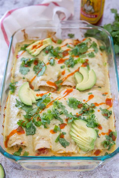 Sour Cream Chicken Enchiladas Valerie S Kitchen