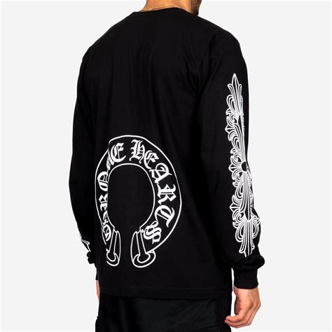 Chrome Hearts Unisex Tonal Horseshoe Long Sleeve T Shirt In White