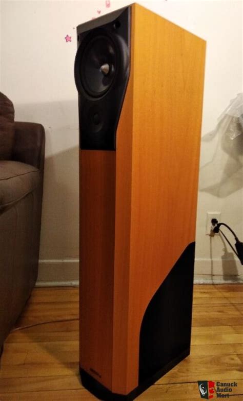 Mission Floor Standing Speakers Beech Finish Photo Uk